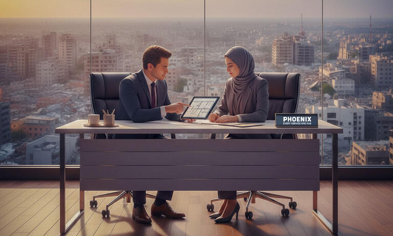 تأجير العقارات والمساحات المكتبية