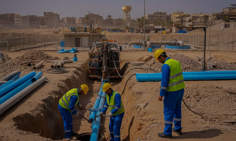 صيانة وتطوير شبكات الصرف الصحي