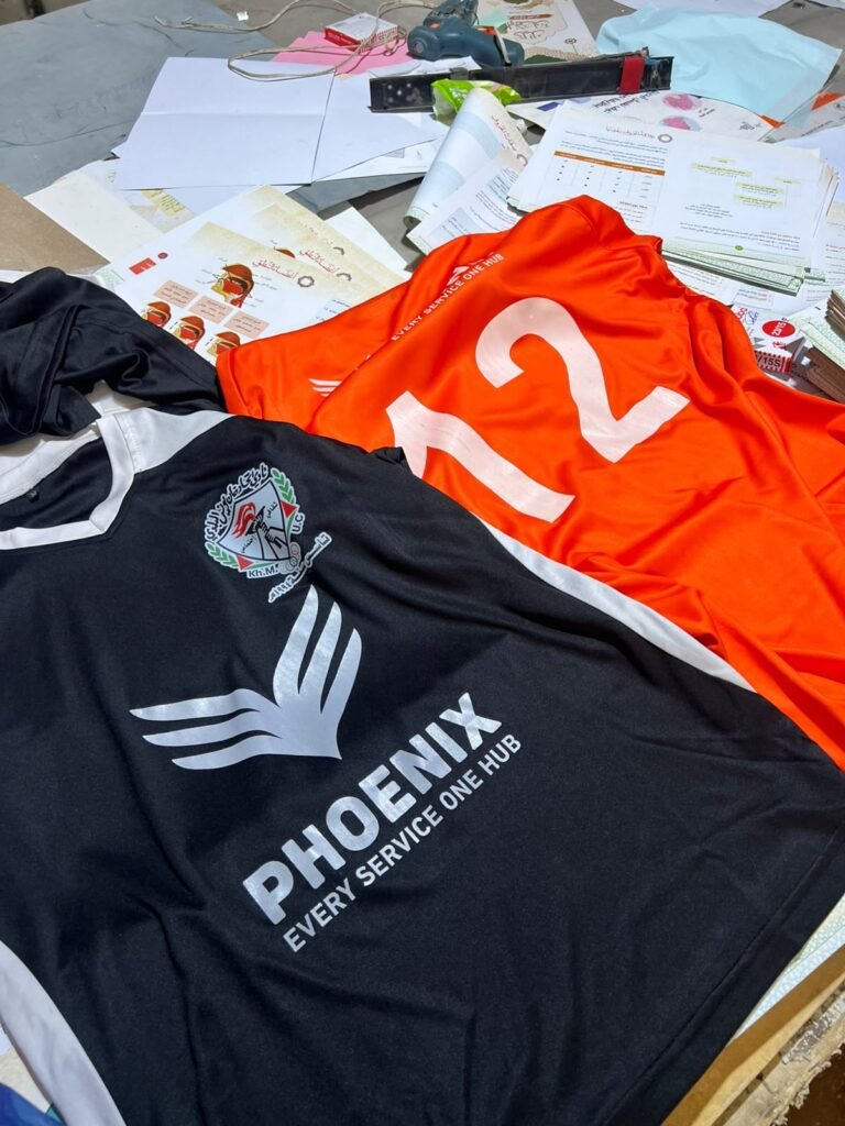 Branded vests & T-shirts